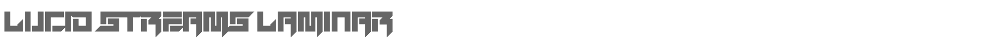 Sample characters Lucid Streams Font